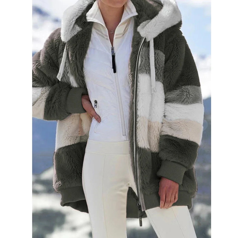 Oversized hooded jacket