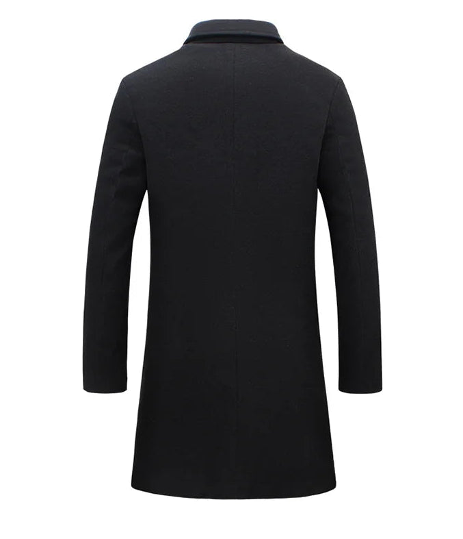 2026 Autumn Winter Men's Woolen Coats Fashion Single-breasted