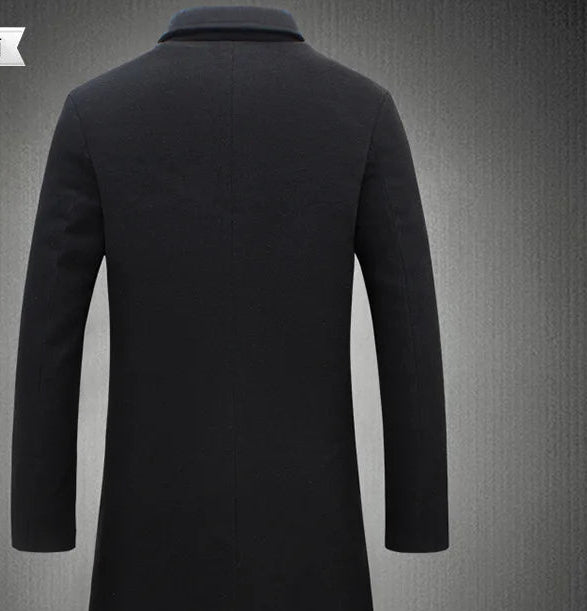 2026 Autumn Winter Men's Woolen Coats Fashion Single-breasted