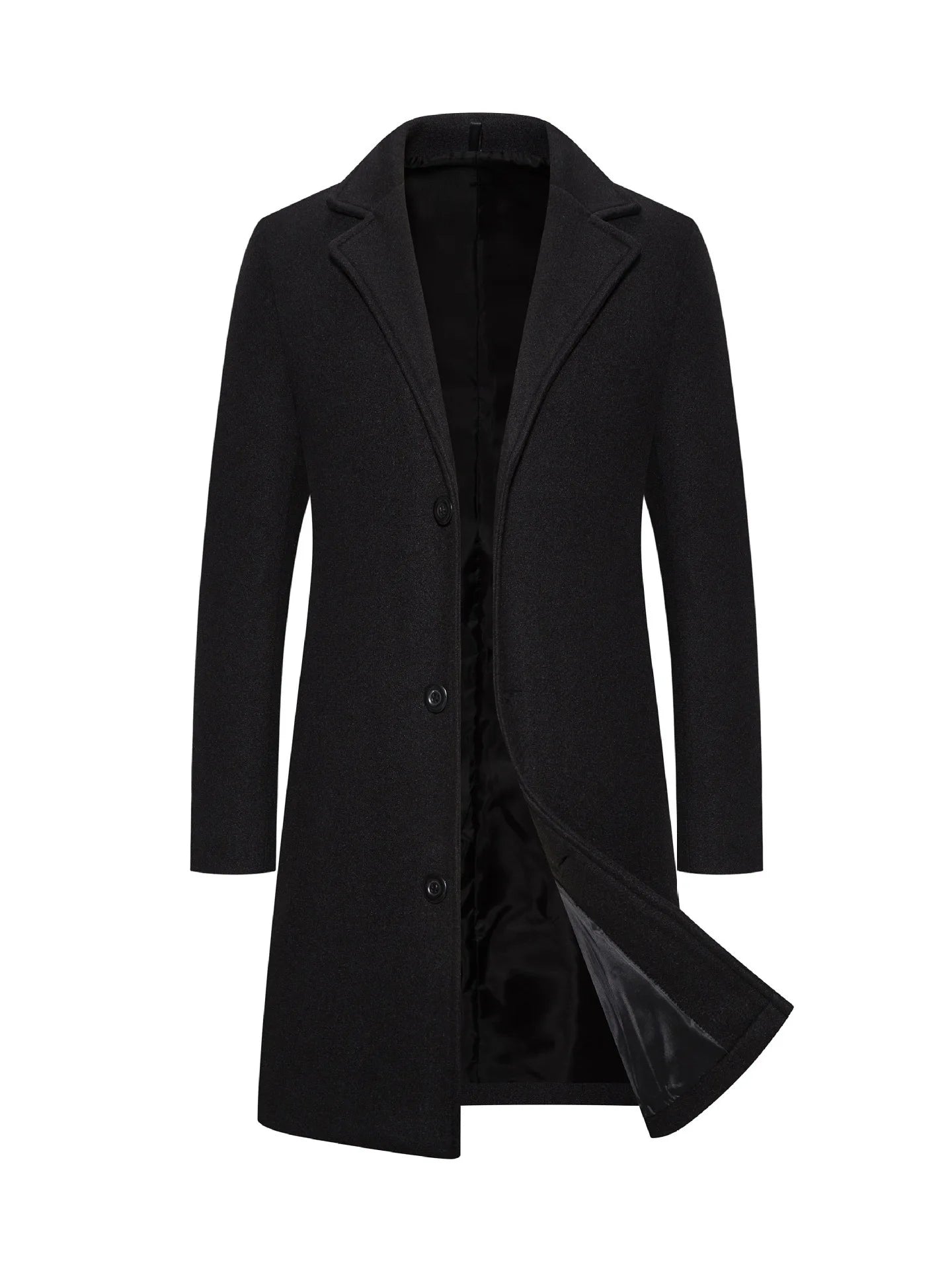 2026 Autumn Winter Men's Woolen Coats Fashion Single-breasted