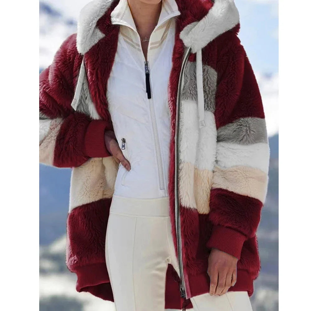 Oversized hooded jacket