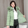 Winter 2025 New Down Jacket Women Parkas Fashion High-Quality Warm Cotton Padded Coat Ladies Short Overcoat Hooded
