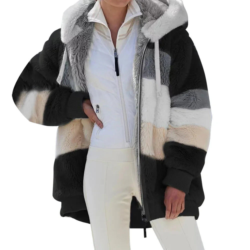 Oversized hooded jacket