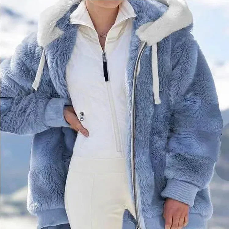 Oversized hooded jacket