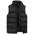 Mens Vest Jacket Warm Sleeveless Jackets Winter Waterproof Zipper Coat Autumn Stand-up Collar Casual Waistcoat