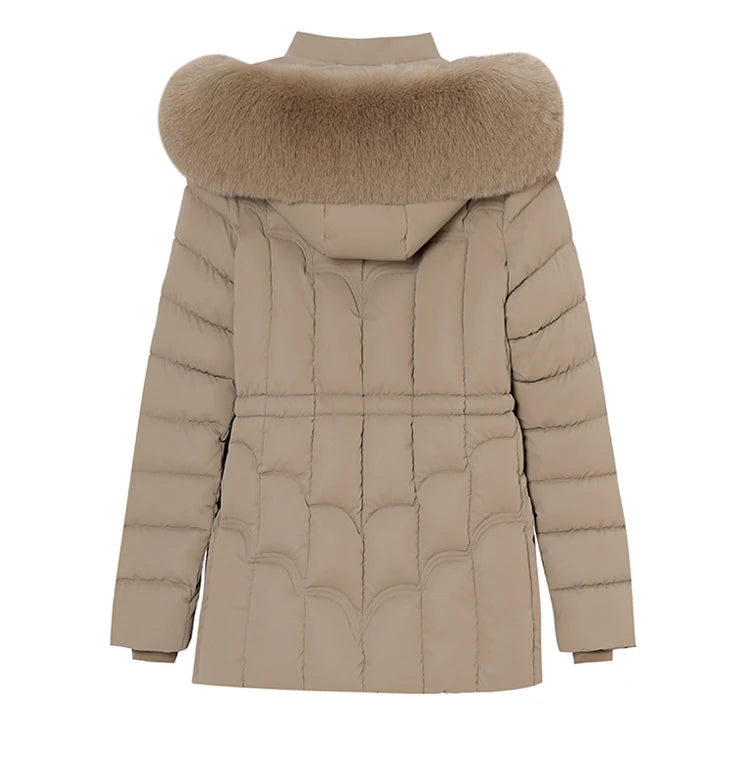 Winter 2025 New Down Jacket Women Parkas Fashion High-Quality Warm Cotton Padded Coat Ladies Short Overcoat Hooded
