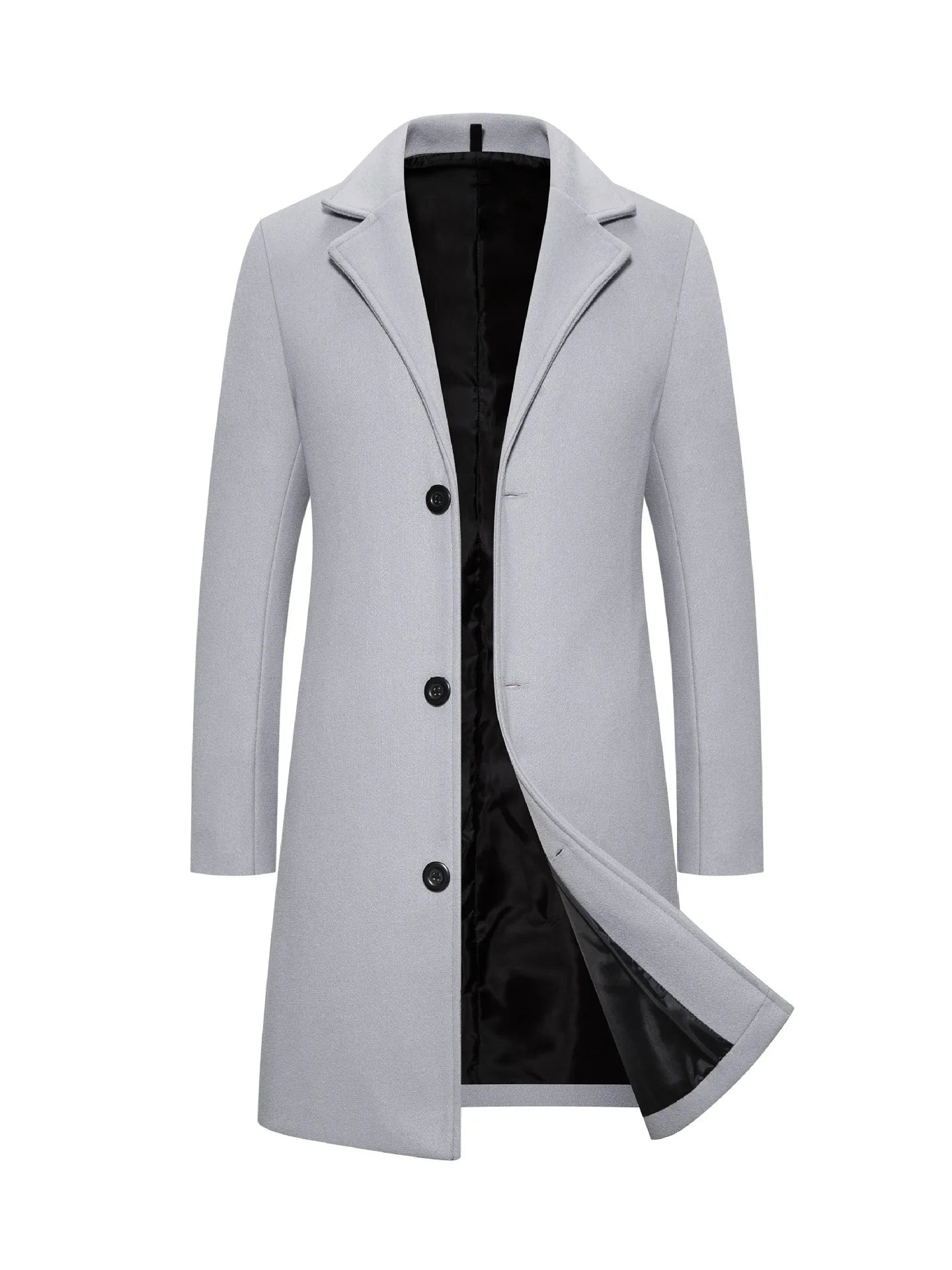 2026 Autumn Winter Men's Woolen Coats Fashion Single-breasted