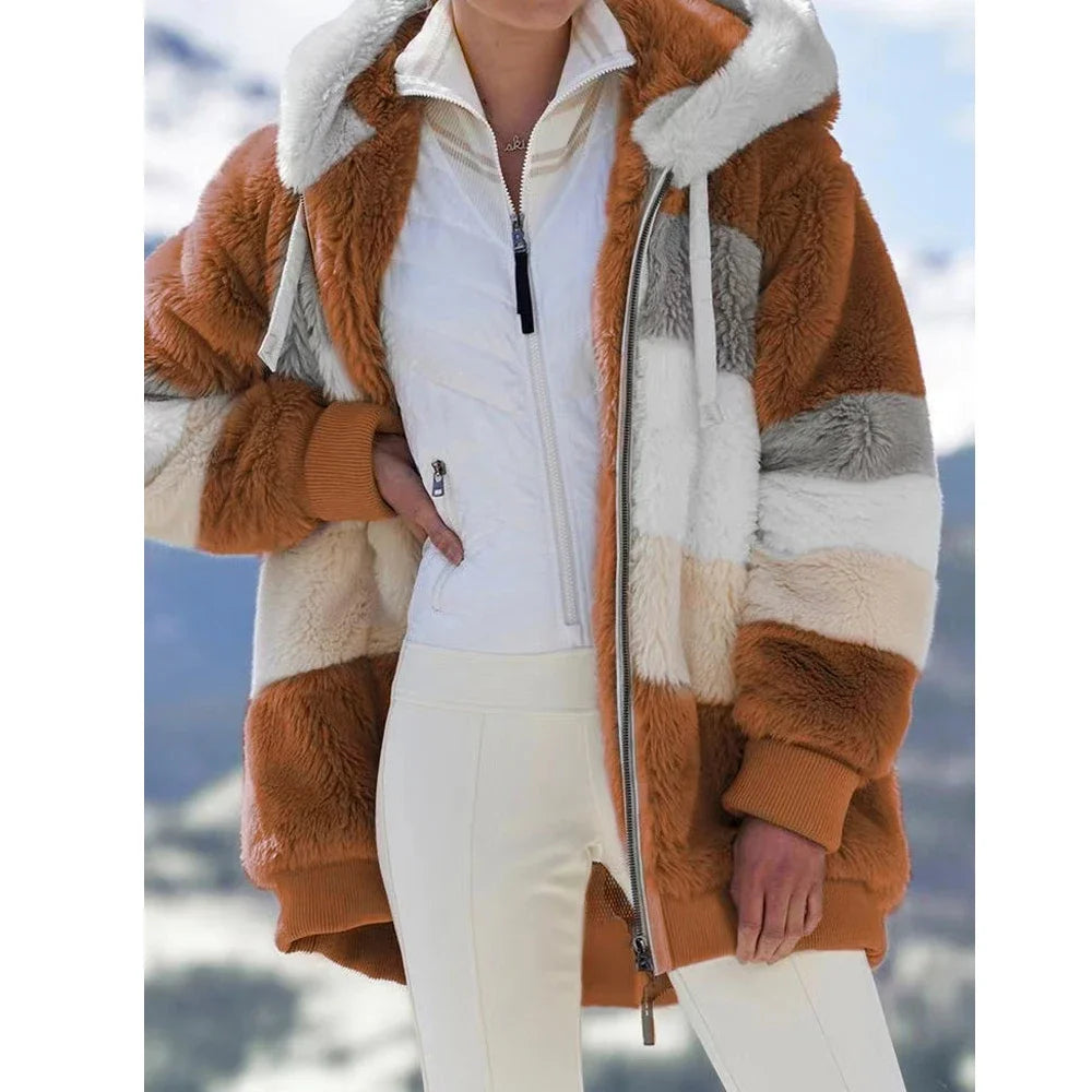 Oversized hooded jacket