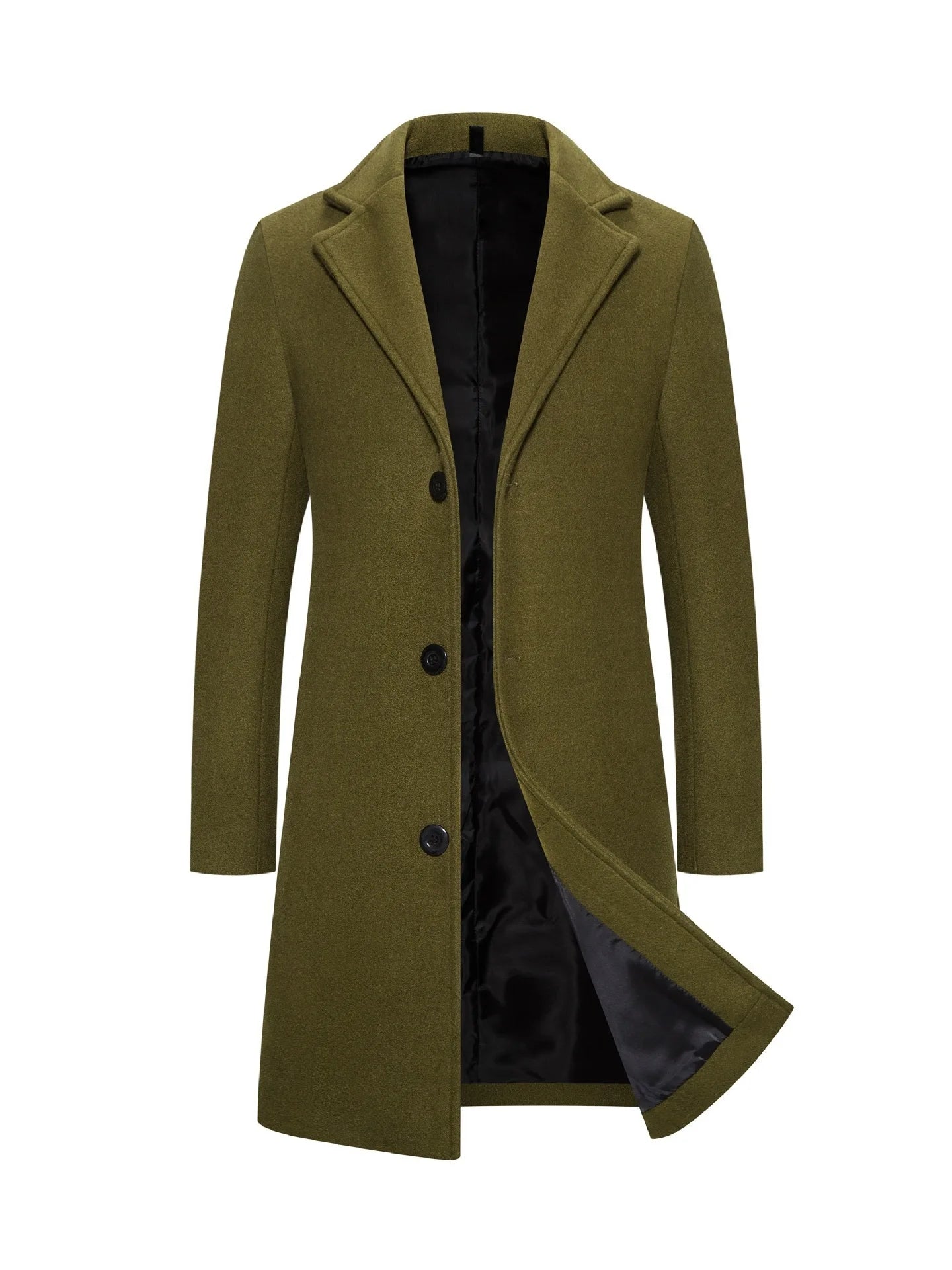 2026 Autumn Winter Men's Woolen Coats Fashion Single-breasted